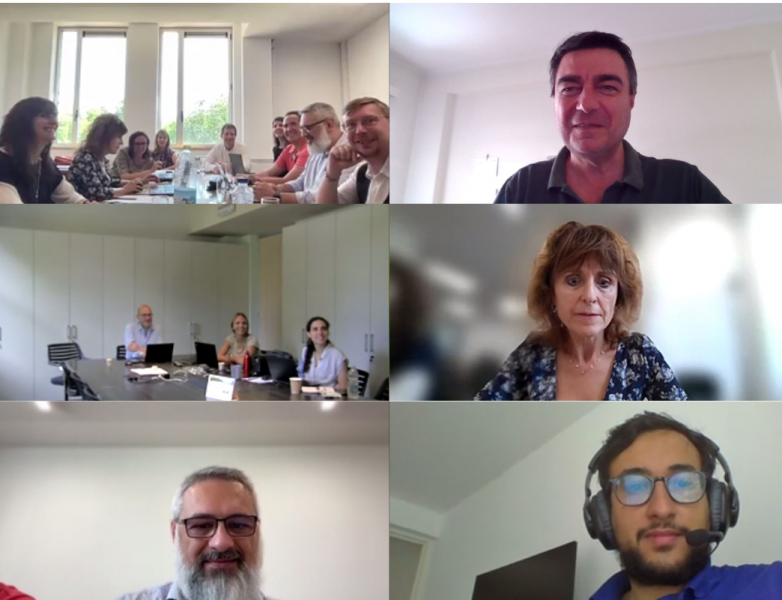 Online meeting print-screen with all the ESC-Tension 2 partners