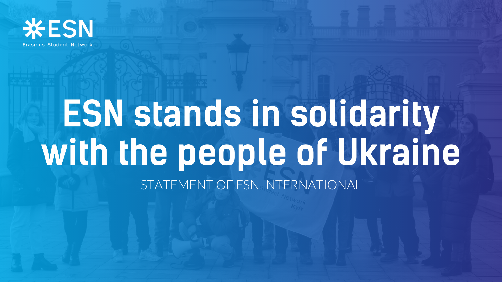 ESN stands in solidarity with the people of Ukraine. 
