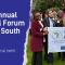 At the left is the title saying: ASAF Annual General Forum 2025 in South Africa, and the subtitle saying: ESN's first external event in Africa. At the right there is a picture of 4 women holding the ASAF flag. 