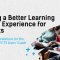 A picture of a person writing on a piece of paper and text: "Shaping a Better Learning Mobility Experience for Students: ESN’s Recommendations for the Revision of the ECTS Users’ Guide".